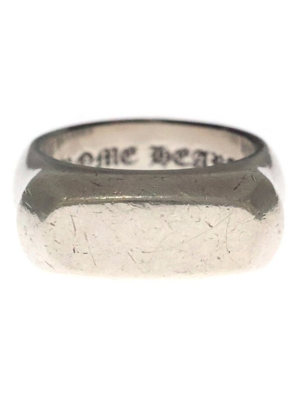 Chrome Hearts Lil PJ Plain Ring Silver